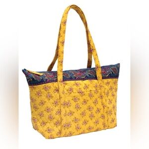 C&F Home Sunbright Quilted Floral Tote Bag